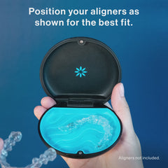 Invisalign™ Aligner and Retainer Case (Orange Daisy)