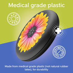 Invisalign™ Aligner and Retainer Case (Orange Daisy)