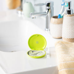 Invisalign™ case – aligner and retainer case in color green